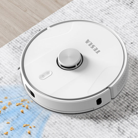 Tesla Robostar Iq700 Σκούπα Ρομπότ για Σκούπισμα & Σφουγγάρισμα με Χαρτογράφηση και Wi-Fi Λευκή - Image 7
