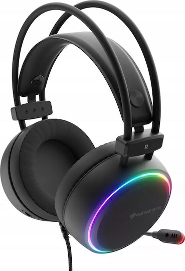 Genesis Neon 613 G2 Over Ear Gaming Headset με σύνδεση 3.5mm / USB Λευκό - Image 3