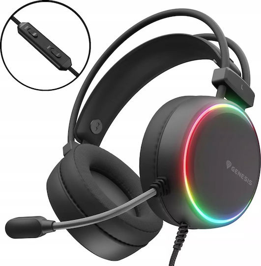Genesis Neon 613 G2 Over Ear Gaming Headset με σύνδεση 3.5mm / USB Λευκό - Image 4