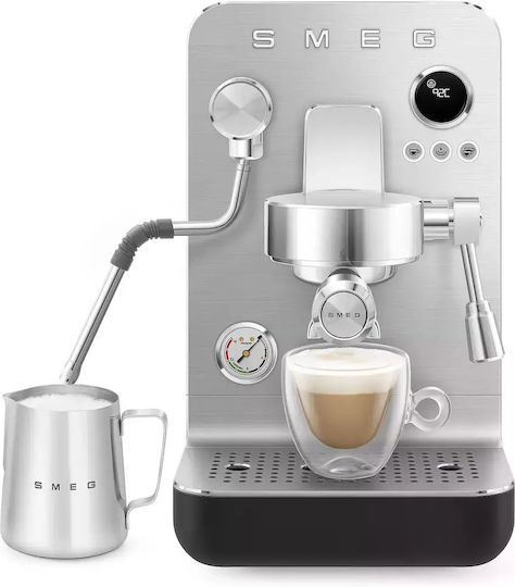 Smeg Μηχανή Espresso 1650W Πίεσης 15bar Μαύρη EMC02BLMEU - Image 3