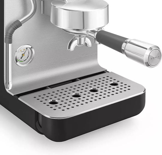 Smeg Μηχανή Espresso 1650W Πίεσης 15bar Μαύρη EMC02BLMEU - Image 5