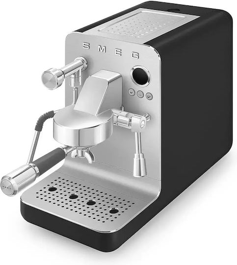 Smeg Μηχανή Espresso 1650W Πίεσης 15bar Μαύρη EMC02BLMEU - Image 8
