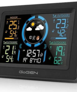 Alternative view of GoGEN ME3397B Ασύρματος Μετεωρολογικός Σταθμός Ψηφιακός Επιτραπέζιος Μαύρος