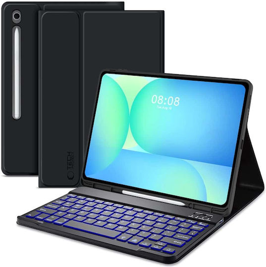 Tech-Protect SC PEN Flip Cover με Πληκτρολόγιο στα Αγγλικά US Μαύρη (Galaxy Tab S10 FE+ Plus X620/X626B) - Image 4