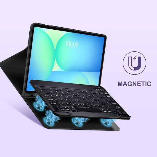 Tech-Protect SC PEN Flip Cover με Πληκτρολόγιο στα Αγγλικά US Μαύρη (Galaxy Tab S10 FE+ Plus X620/X626B) - Image 8