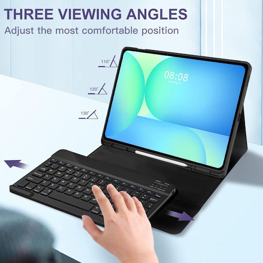 Tech-Protect SC PEN Flip Cover με Πληκτρολόγιο στα Αγγλικά US Μαύρη (Galaxy Tab S10 FE+ Plus X620/X626B) - Image 9