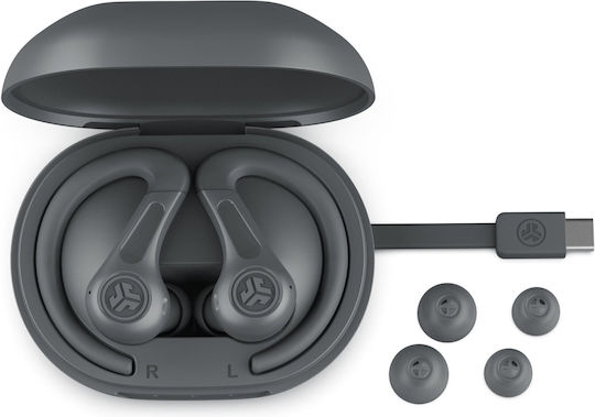 Jlab JBuds Sport ANC 4 Bluetooth Handsfree Ακουστικά με Αντοχή στον Ιδρώτα και Θήκη Φόρτισης Graphite - Image 8
