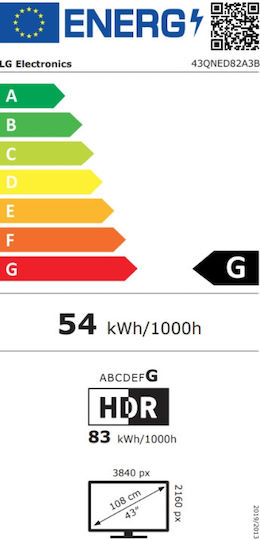 LG Smart Τηλεόραση 43" 4K UHD QNED AI QNED82 HDR (2025) 43QNED82A3B - Image 2