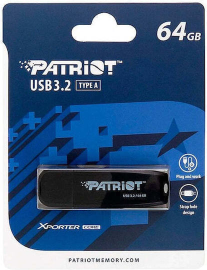 Patriot Xporter 64GB USB 3.2 Stick Μαύρο - Image 3