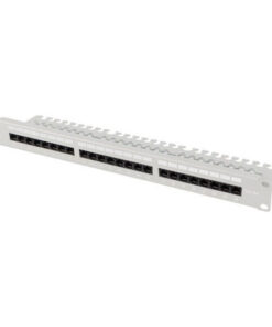 Lanberg Patch Panel για Rack 1U 19" 24 Θυρών Γκρι