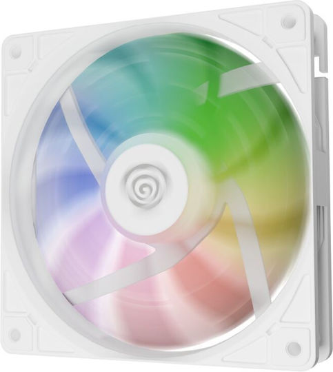 Genesis Oxal 120 ARGB Case Fan με Σύνδεση 3-Pin Λευκό - Image 3