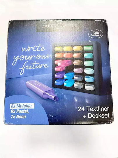 Faber-Castell Textliner Μαρκαδόροι Υπογράμμισης Πολύχρωμο Σετ 24 χρώματα - Image 5
