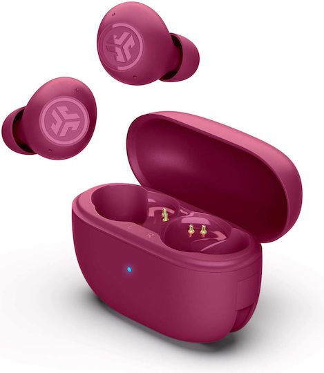 Jlab Go Pop ANC In-ear Bluetooth Handsfree Ακουστικά με Θήκη Φόρτισης Fuchsia - Image 2