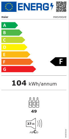 Haier Συντηρητής Κρασιών 49 Φιαλών HWS49GAE - Image 2