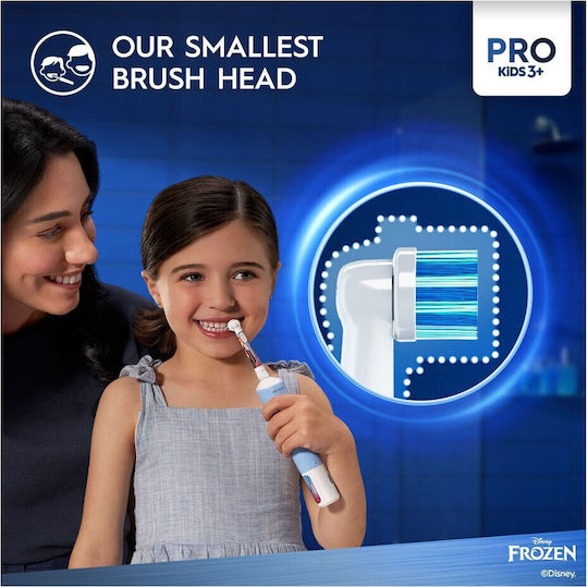 Oral-B Vitality Pro Παιδική Ηλεκτρική Οδοντόβουρτσα με Χρονόμετρο για 3+ Χρονών Frozen με Ανταλλακτικά - Image 6