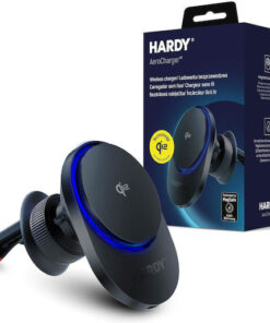 3MK Hardy Βάση Κινητού Αυτοκινήτου με Μαγνήτη και Ασύρματη Φόρτιση MagSafe Μαύρη