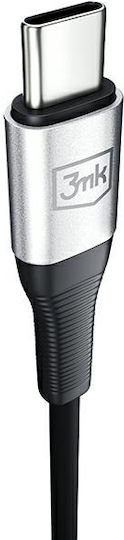 3MK USB 2.0 Cable USB-C male - 3.5mm Μαύρο 1m - Image 9