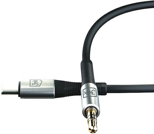 3MK USB 2.0 Cable USB-C male - 3.5mm Μαύρο 1m - Image 11