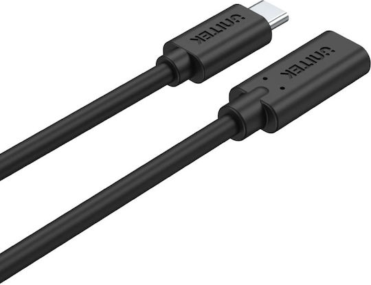Unitek USB 3.2 Cable USB-C male - USB-C female 100W Μαύρο 1m (C14086BK-1M) - Image 5