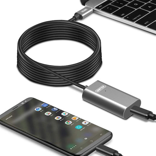 Unitek Regular USB 3.1 Cable USB-C male - USB-C female Μαύρο 5m (U305A) - Image 6