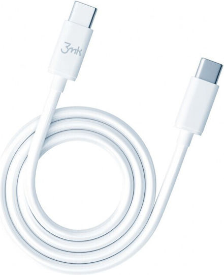 3MK Hyper USB 2.0 Cable USB-C male - USB-C 100W Λευκό 2m (3MK4020) - Image 5