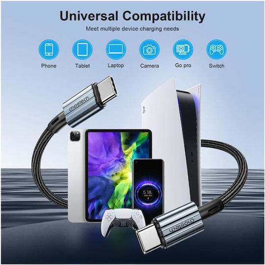 Choetech USB 2.0 Cable USB-C male - USB-C 60W Μαύρο 1.2m - Image 5