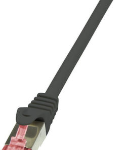 LogiLink S/FTP Cat.6 Καλώδιο Δικτύου Ethernet 1m Μαύρο 1τμχ CQ2033S