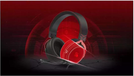A4Tech M590i Over Ear Gaming Headset με σύνδεση 3.5mm / USB Sports Red for Nintendo Switch / PC / XBOX - Image 7