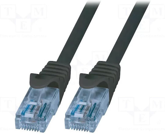 LogiLink U/UTP Cat.6a Καλώδιο Δικτύου Ethernet 0.25m Μαύρο 1τμχ CP3013U - Image 2
