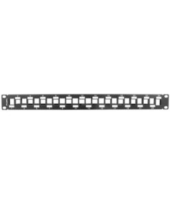 Alternative view of Lanberg Patch Panel Keystone για Rack 1U 19" 24 Θυρών Μαύρο PPKS-1224-B