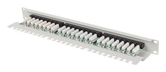 Lanberg Patch Panel για Rack 1U 19" 24 Θυρών Γκρι - Image 5