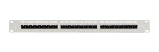 Lanberg Patch Panel για Rack 1U 19" 24 Θυρών Γκρι - Image 3