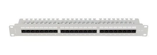 Lanberg Patch Panel για Rack 1U 19" 24 Θυρών Γκρι - Image 4