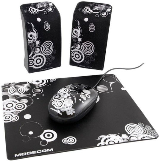 Modecom Starter Art 3 Ηχεία Υπολογιστή 2.0 με Ισχύ 1W Μαύρα - Image 2