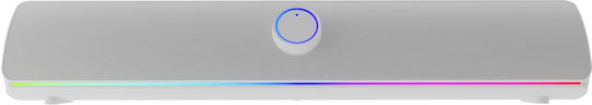Genesis Helium 312BT Ηχείο Υπολογιστή με Bluetooth και Ισχύ 10W σε Λευκό Χρώμα