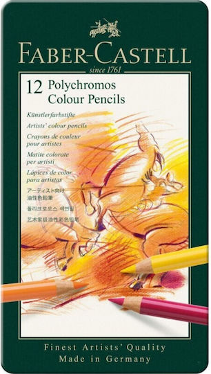 Faber-Castell Polychromos Ξυλομπογιές Σετ 12 χρώματα 110012 - Image 3