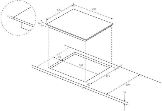 Haier Επαγωγική Εστία Αυτόνομη 56x49εκ. HA2MTSJ68MC - Image 7