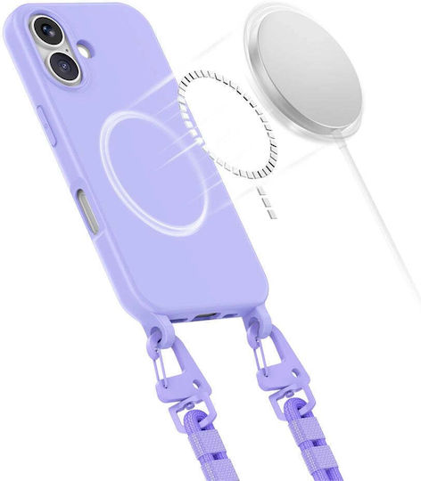 Tech-Protect MagNecklace Back Cover Σιλικόνης Μωβ (iPhone 16) - Image 2