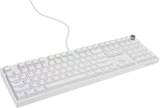 Genesis Thor 404 Gaming Μηχανικό Πληκτρολόγιο Tenkeyless με Gateron Yellow Pro διακόπτες και RGB φωτισμό (Αγγλικό US) Λευκό - Image 2
