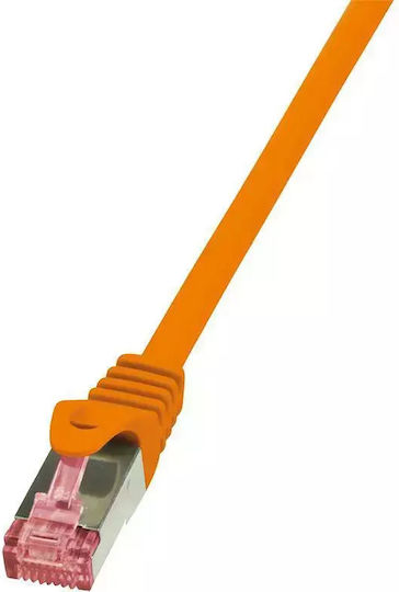 LogiLink S/FTP Cat.6a Καλώδιο Δικτύου Ethernet 7.5m Πορτοκαλί 1τμχ (CQ3088S)