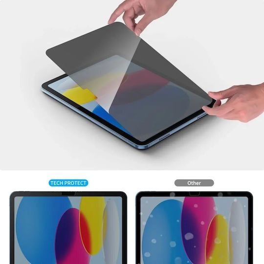 Tech-Protect Privacy Tempered Glass (iPad 10.9” 2022, iPad 11” 2025) Μαύρο - Image 3