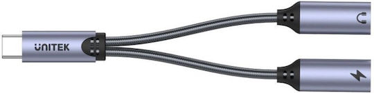 Unitek Μετατροπέας USB-C male σε USB-C female Ασημί 1τμχ M206A - Image 4