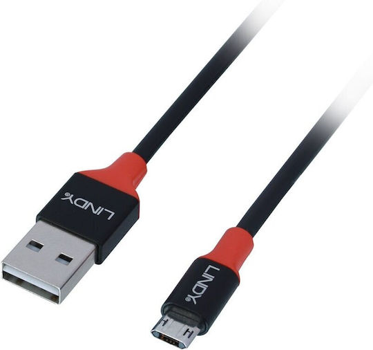 Lindy USB 2.0 Cable USB-A male - Μαύρο 1m 36722 - Image 3