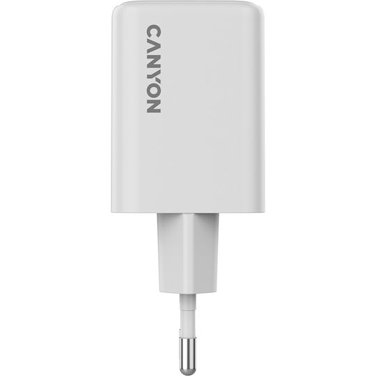 Canyon Φορτιστής Χωρίς Καλώδιο GaN με 2 Θύρες USB-C 45W Power Delivery Λευκός - Image 5