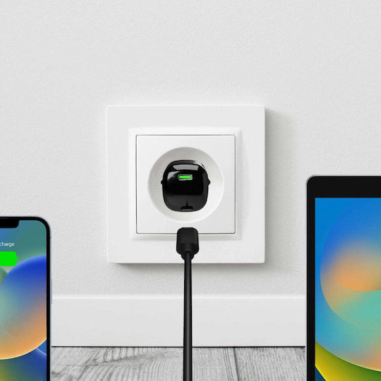 Puro Φορτιστής Χωρίς Καλώδιο GaN με Θύρα USB-C 20W Power Delivery Μαύρος (Minipro) - Image 3