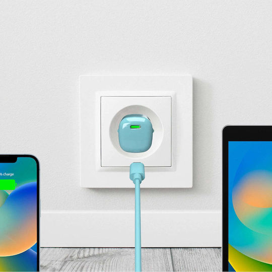 Puro Φορτιστής Χωρίς Καλώδιο GaN με Θύρα USB-C 20W Power Delivery Πράσινος - Image 3