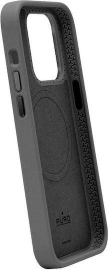 Puro Icon Mag Back Cover Σιλικόνης Μαύρο (iPhone 15 Pro) PUIPC15P61ICONMPBLK - Image 3