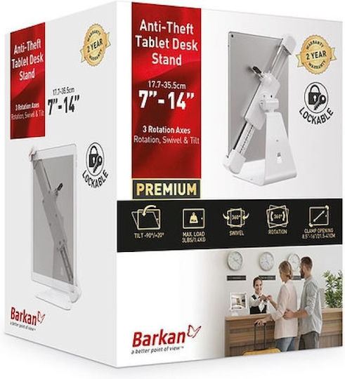 Barkan Βάση Tablet Τοίχου σε Λευκό χρώμα - Image 5