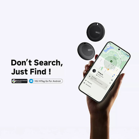 MiLi MiTag Apple Find My Tracker Μαύρο - Image 4