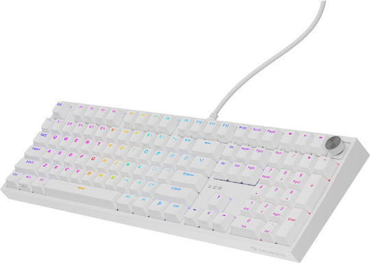 Genesis Thor 404 Gaming Μηχανικό Πληκτρολόγιο Tenkeyless με Gateron Yellow Pro διακόπτες και RGB φωτισμό (Αγγλικό US) Λευκό - Image 5
